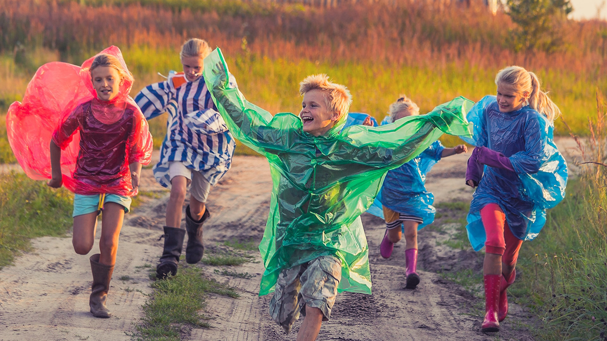 Dziecięcy płaszcz przeciwdeszczowy - HI-TEC Yosh Raincoat JR